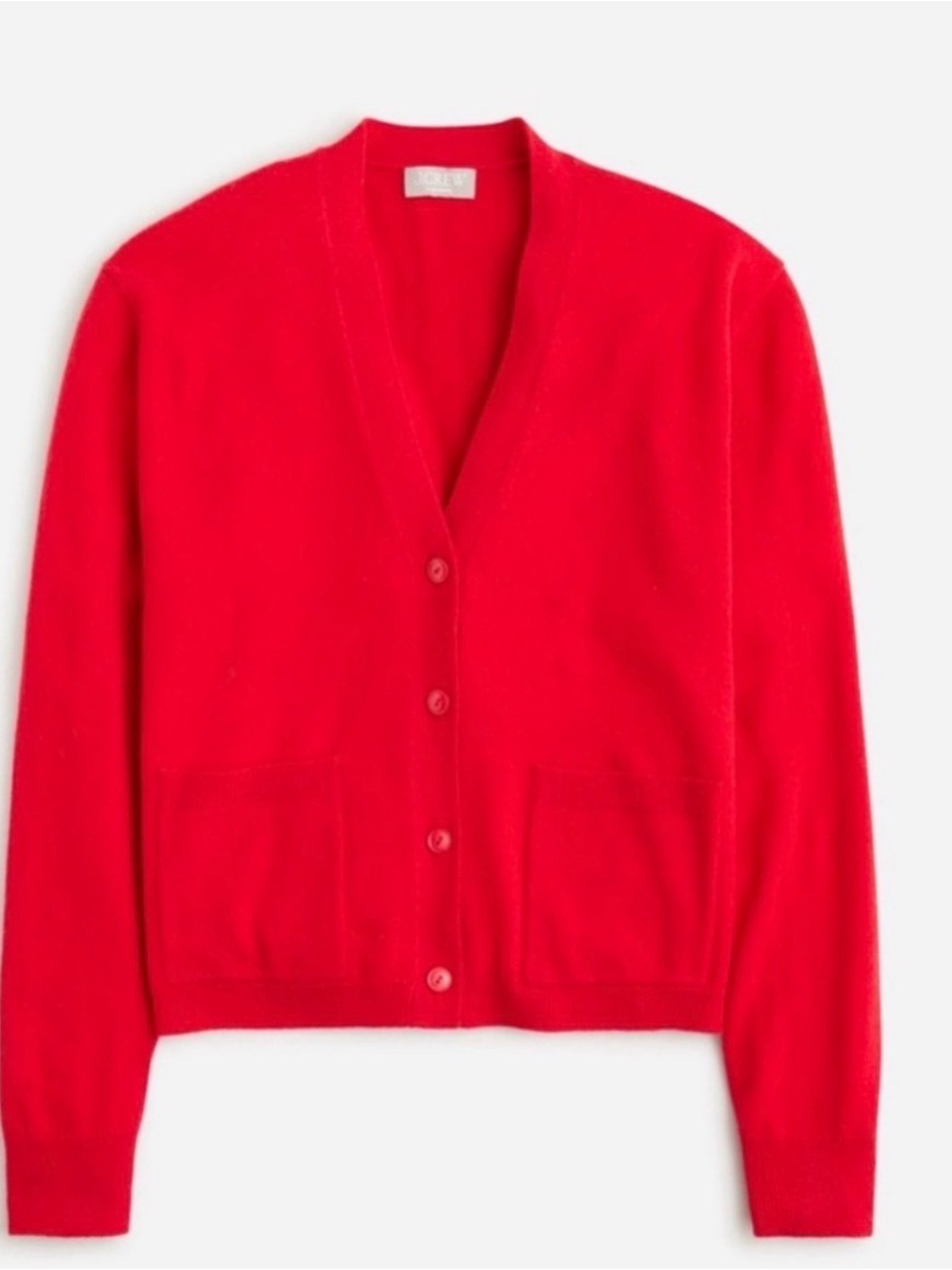 NWT‎ J Crew Cashmere Patch-Pocket Cardigan Sweater.